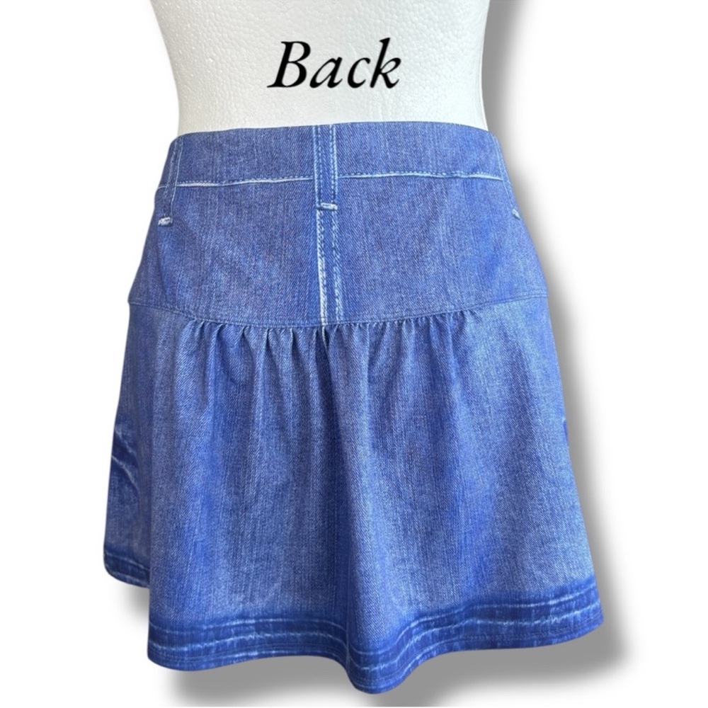 Lucky in Love Blue & White Floral Accent Tennis Pickleball Golf Skort. Women’s L - Picture 2 of 7